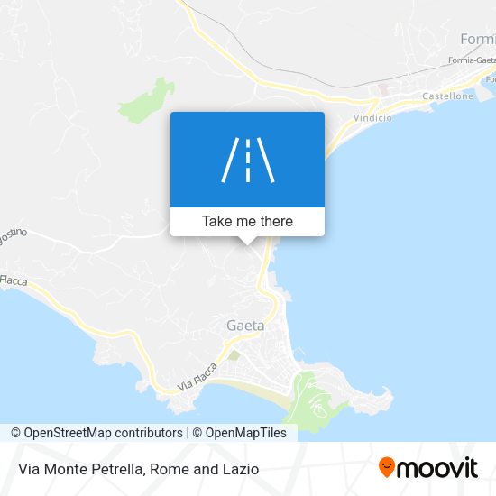 Via Monte Petrella map
