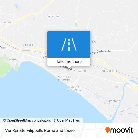 Via Renato Filippelli map