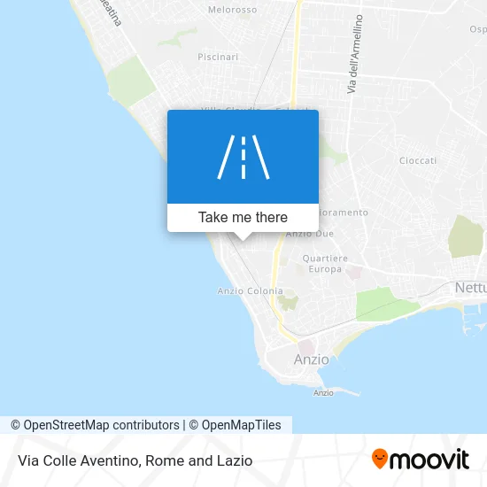 Colle Aventino Street map