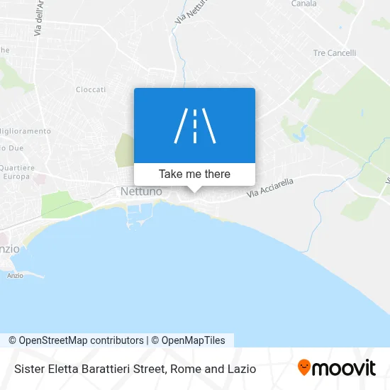 Sister Eletta Barattieri Street map
