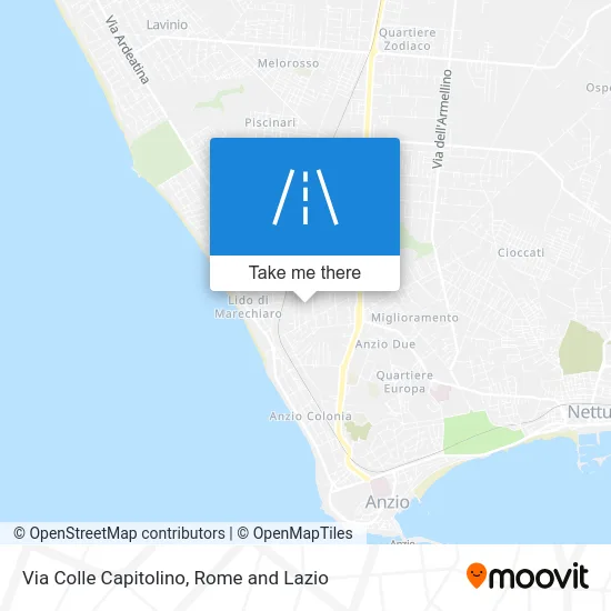 Via Colle Capitolino map