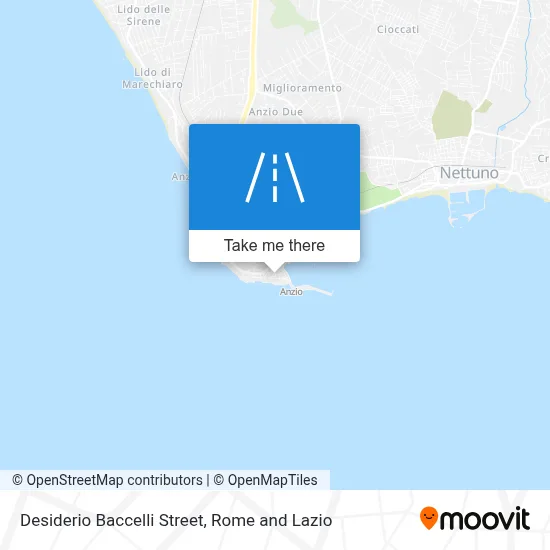 Desiderio Baccelli Street map