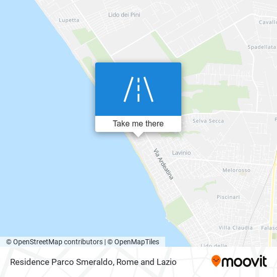 Residence Parco Smeraldo map