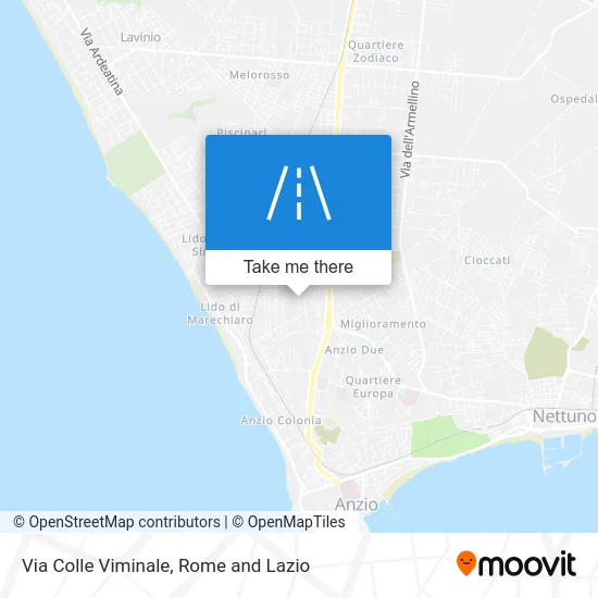 Colle Viminale Street map