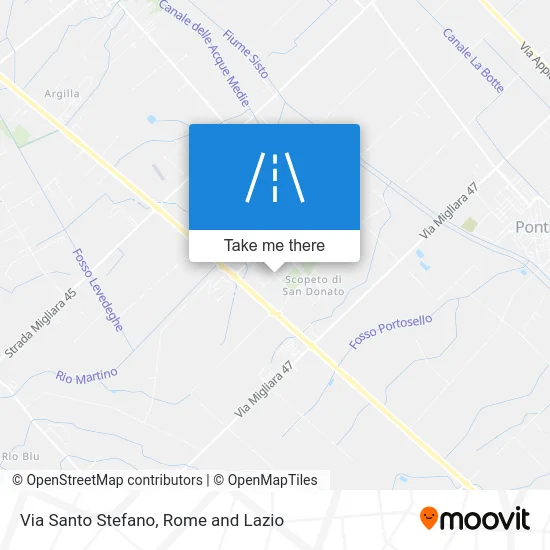Santo Stefano Street map