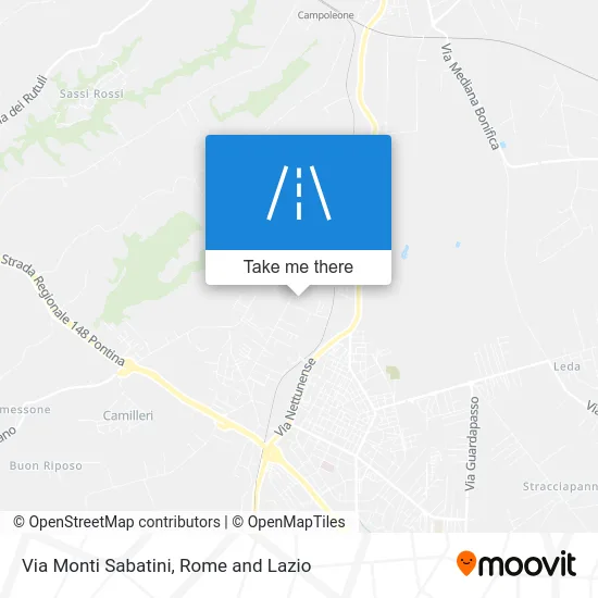 Monti Sabatini Street map