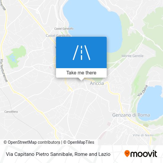 Via Capitano Pietro Sannibale map