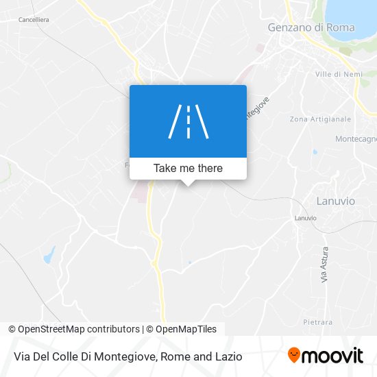 Via Del Colle Di Montegiove map