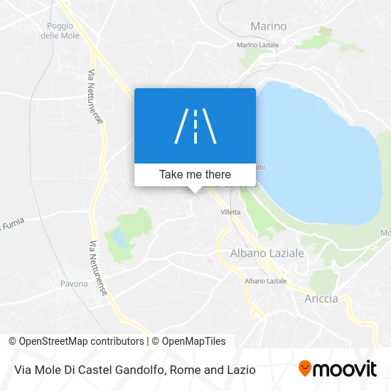 Mole of Castel Gandolfo Street map