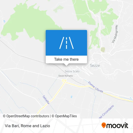 Via Bari map