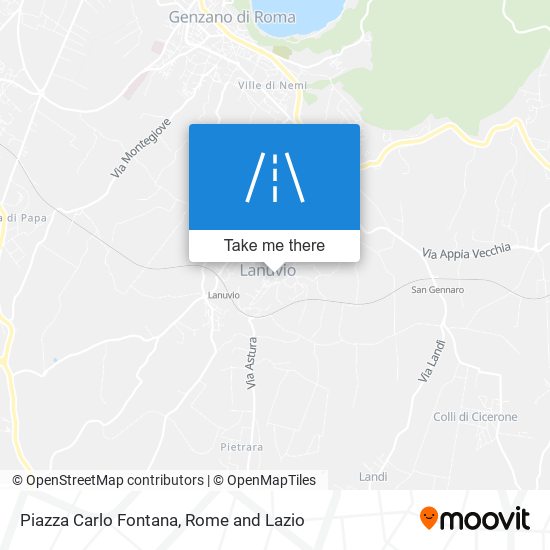Piazza Carlo Fontana map