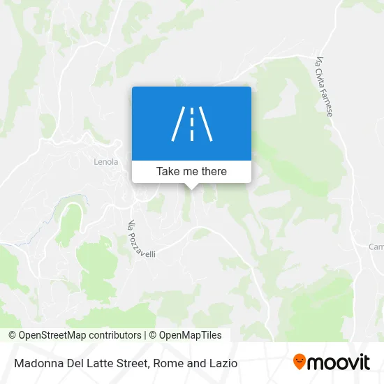 Madonna Del Latte Street map
