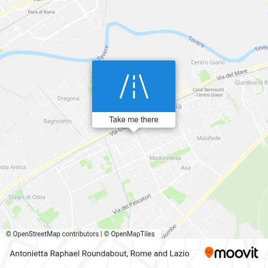 Antonietta Raphael Roundabout map