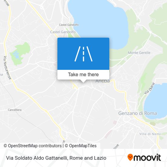Via Soldato Aldo Gattanelli map