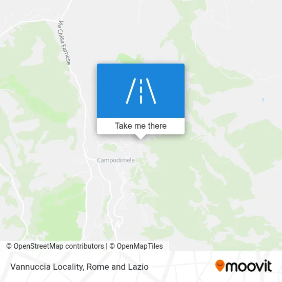 Vannuccia Locality map