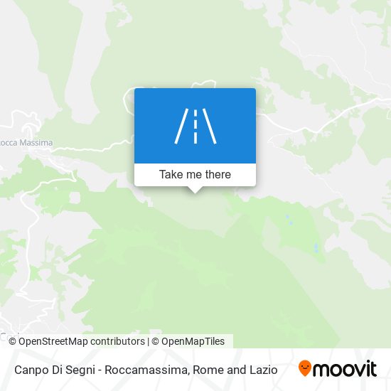 Canpo Di Segni - Roccamassima map