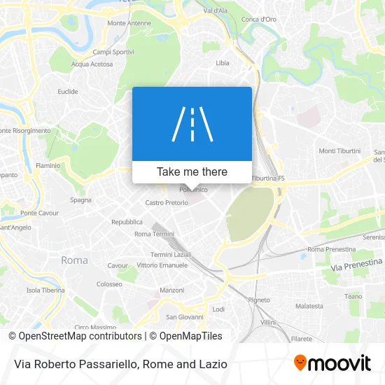 Via Roberto Passariello map