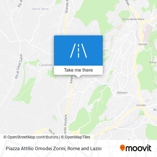 Piazza Attilio Omodei Zorini map