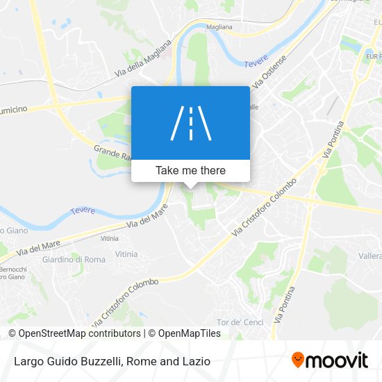 Largo Guido Buzzelli map