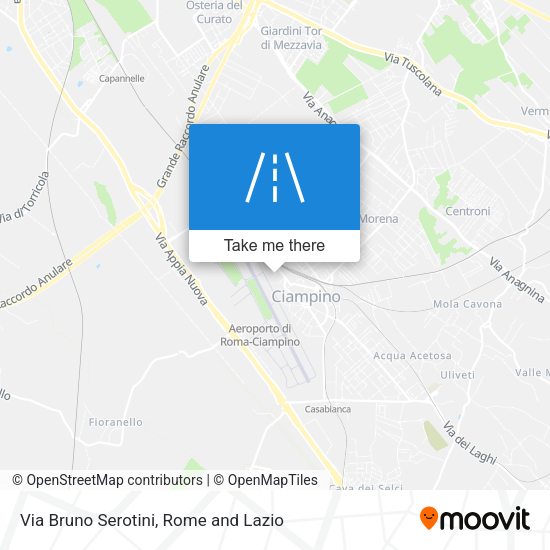 Via Bruno Serotini map
