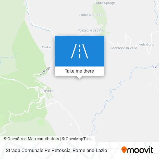 Strada Comunale Pe Petescia map