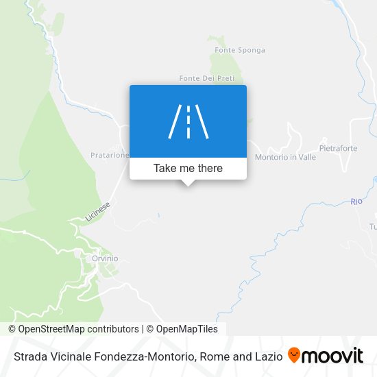 Strada Vicinale Fondezza-Montorio map