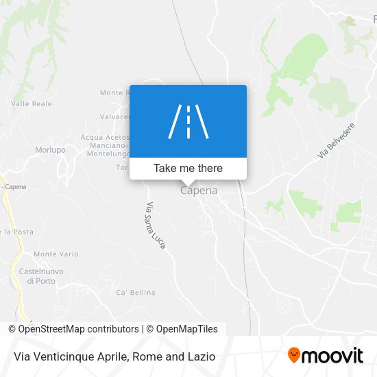 Via Venticinque Aprile map