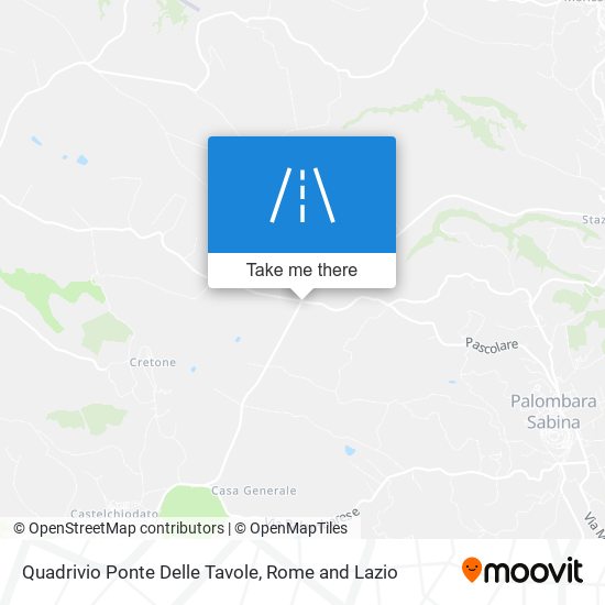 Quadrivio Ponte Delle Tavole map