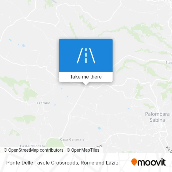 Ponte Delle Tavole Crossroads map