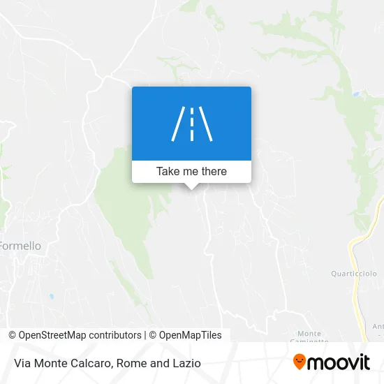 Monte Calcaro Street map