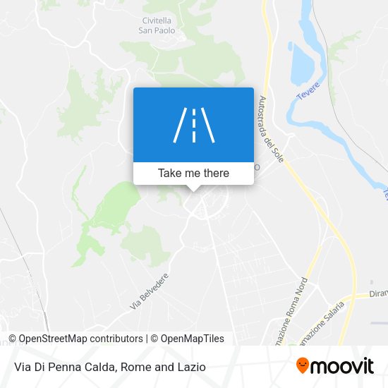 Via Di Penna Calda map