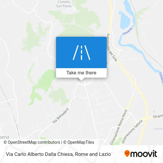 Carlo Alberto Dalla Chiesa Street map