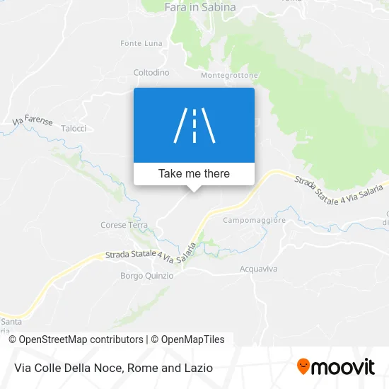 Colle Della Noce Street map