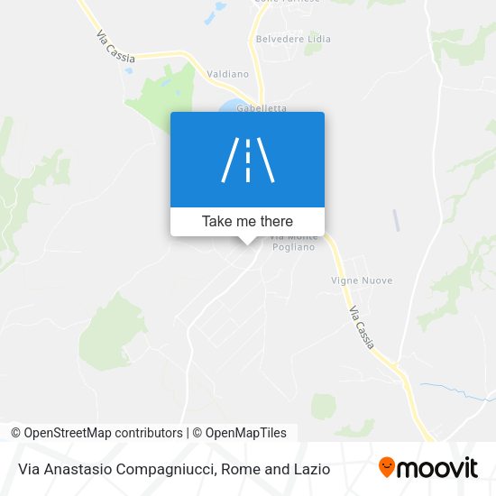 Via Anastasio Compagniucci map
