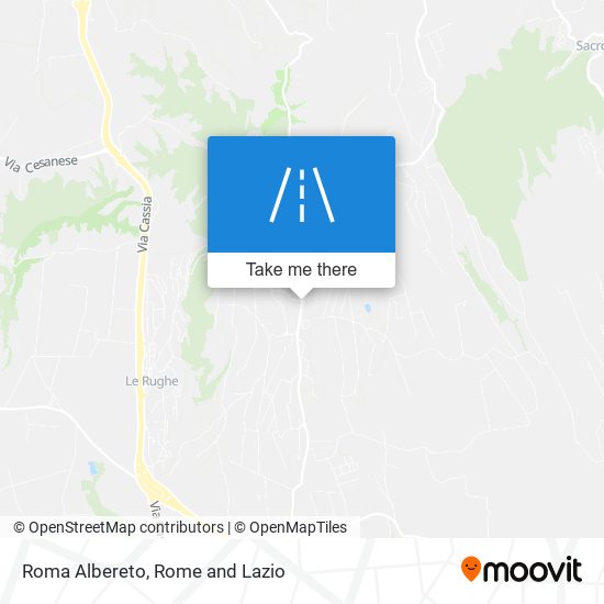 Roma Albereto map