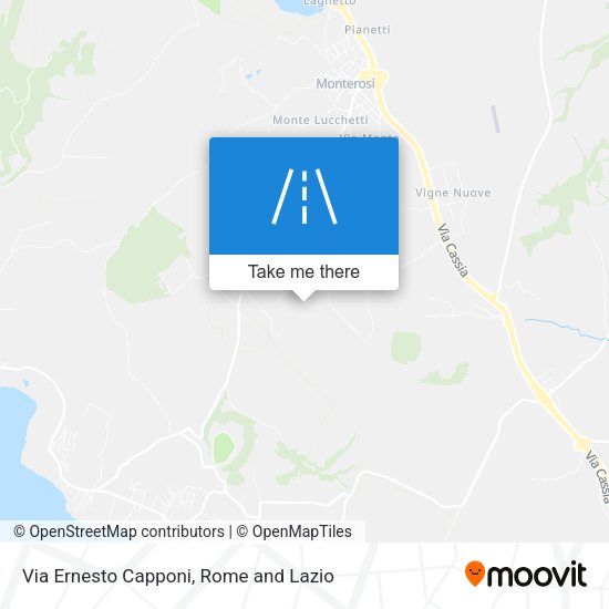 Via Ernesto Capponi map