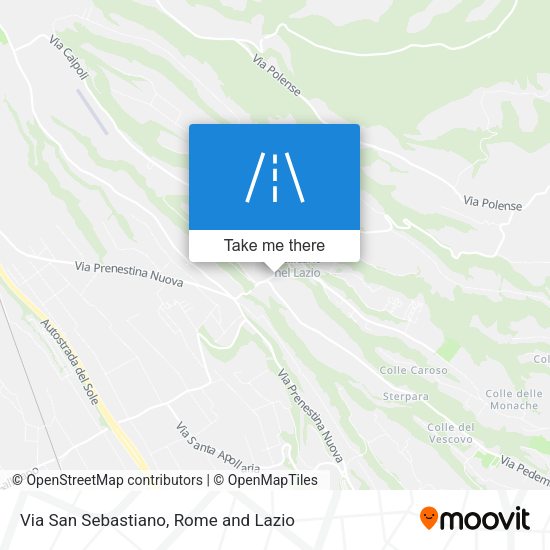 Via San Sebastiano map