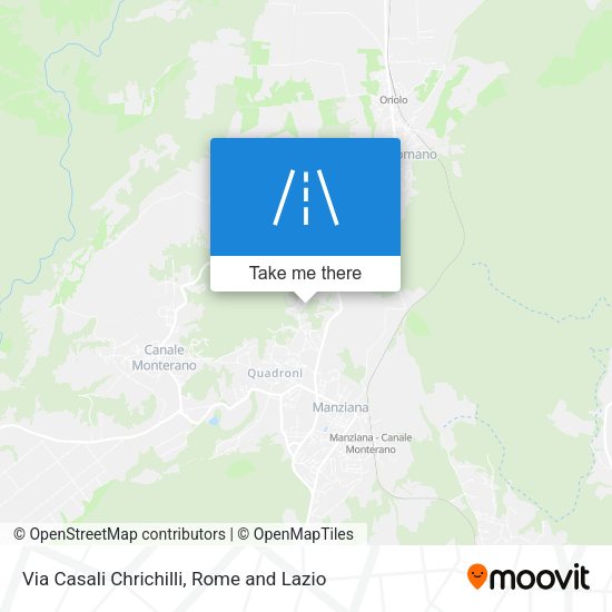 Via Casali Chrichilli map