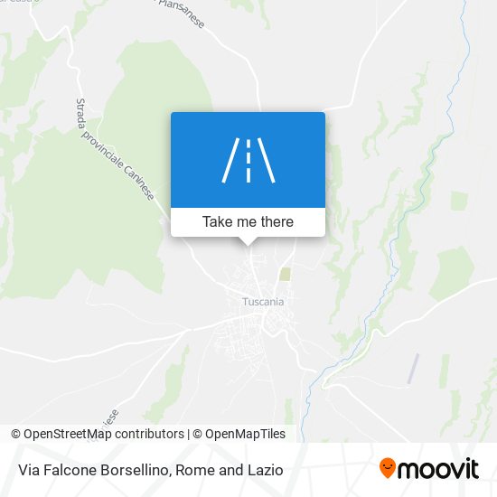 Via Falcone Borsellino map