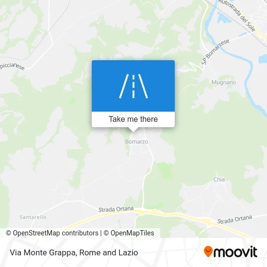 Via Monte Grappa map