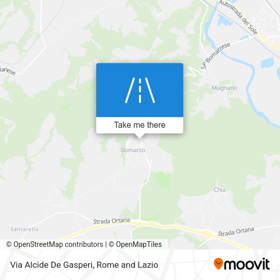 Via Alcide De Gasperi map