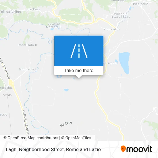 Laghi Neighborhood Street map
