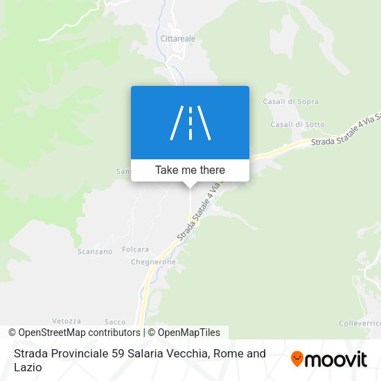 Strada Provinciale 59 Salaria Vecchia map