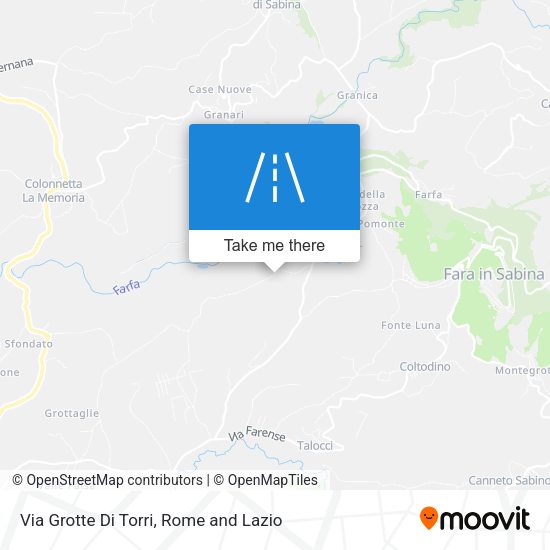 Via Grotte Di Torri map