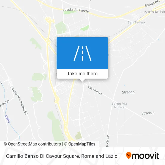Camillo Benso Di Cavour Square map