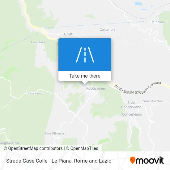 Colle-Le Piana Houses Road map