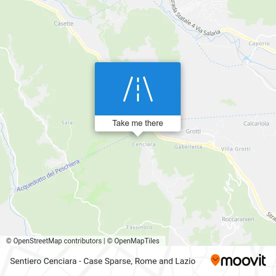 Cenciara Trail - Scattered Houses map