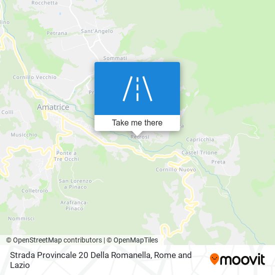 Strada Provincale 20 Della Romanella map