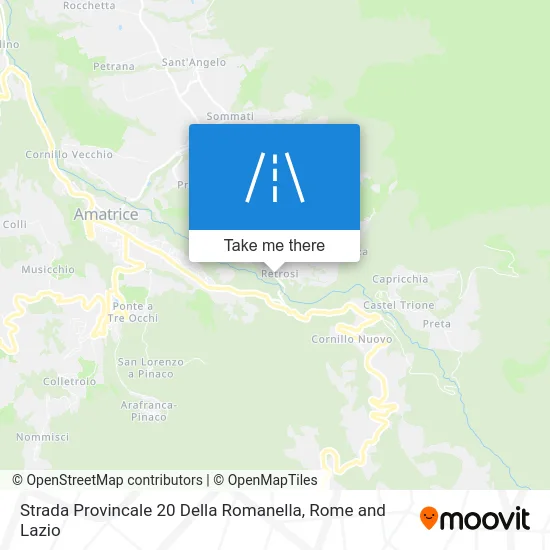 Provincial Road 20 Della Romanella map