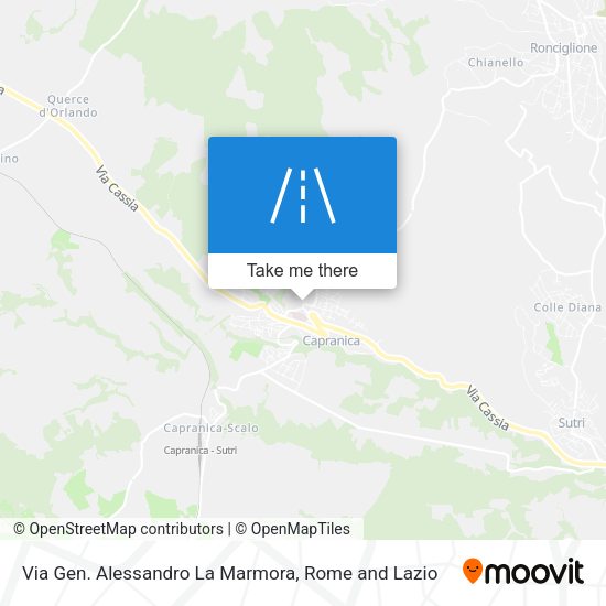 Via Gen. Alessandro La Marmora map